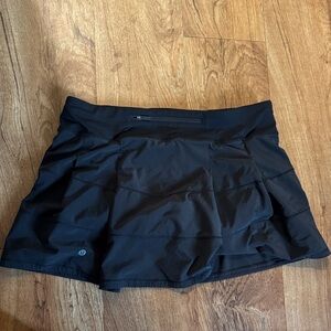 Black Lululemon tennis Skirt with built in shorts